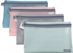 Dokumentmappe med lynlås 24x17 cm