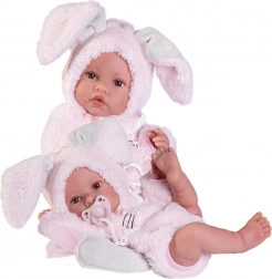 Realistisk babydukke Erika af blødt vinyl 42 cm