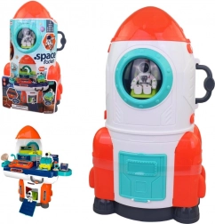 Rumraket med tilbehør på batterier