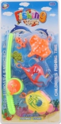 Plastisk fiskestang med krog til børn