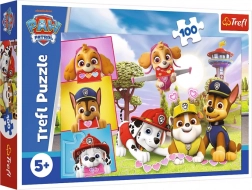 Puslespil 100 brikker – Frygtløse piger – PAW PATROL – Trefl