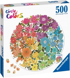 Ravensburger puslespil cirkel af farver – blomster 500 brikker
