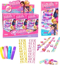 Kreativt DIY-sæt armbånd med vedhæng og bogstaver – 4 justerbare armbånd