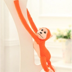 Plysabe orangutang med lyd, orange 80 cm