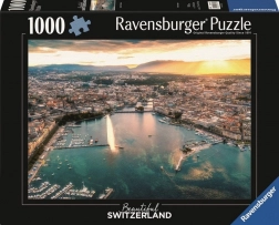 Puslespil RAVENSBURGER Solnedgang i hjertet af Genève 1000 brikker