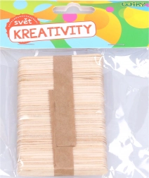 Træpinde 6,5x1 cm, 50 stk.