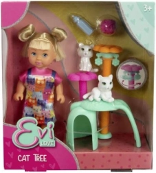 Dukke Evička med kattekrads