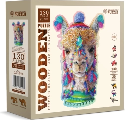 Træpuslespil Mystisk Lama 130 brikker WOODEN CITY