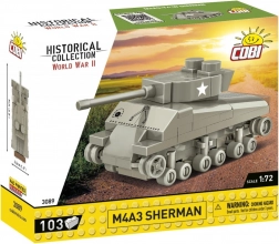 Byggesæt COBI Historical Collection M4A3 Sherman 1:72