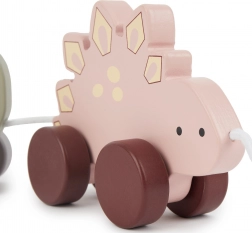 Træktrælegetøj dinosaurer Bieco