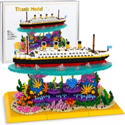 Byggesæt Titanic – model af oceandamper på koralrev (3892 dele)