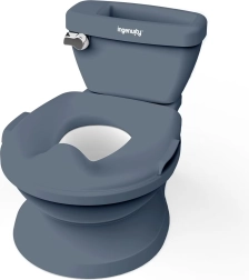 Ingenuity børnetoilet med lyd My Size PRO 2-i-1 grå
