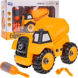 Byggecementblander til samling for børn 3+ med skruetrækker og 3 bits – Betonblander