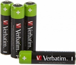 Genopladelige AAA-batterier 950 mAh Verbatim, 4 stk.