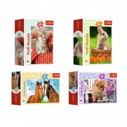 Minipuslespil 54 brikker med unger