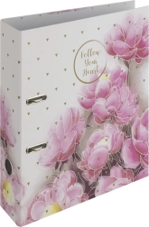 A4-ringbinder med palmekanisme 7 cm Romantic magnolia