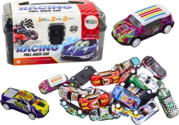 Sæt med legetøjsbiler i kuffert med legetæppe