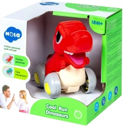 Interaktiv dinosaur på hjul med bevægelig kæbe