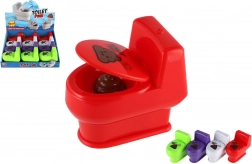 Sjov sprøjte legetøj formet som et toilet - 4 farvevarianter