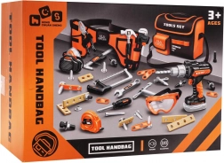 Børneværktøjssæt med bælte og taske, 48 dele