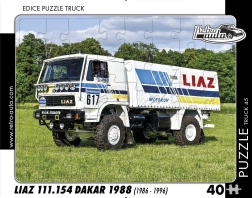 RETRO-AUTA puslespil TRUCK: LIAZ 111.154 Dakar 1988, 40 brikker
