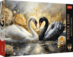 Puslespil TREFL Premium Plus: smukke svaner 1000 brikker