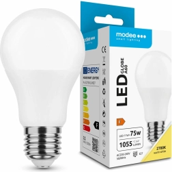 LED pære globe E27 11 W varm hvid MODEE Smart Lighting