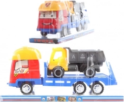 Plastlastbil med friktionsdrev og tippelad