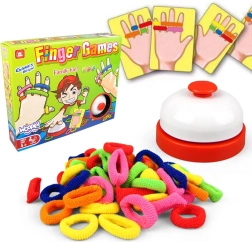 Færdighedsspil WOOPIE FINGER GAMES – farvede elastikker (4+)