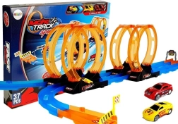 Racerbane med 4 loops, 2 biler, længde 181 cm