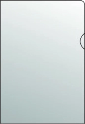 Gennemsigtig dokumentlomme A4 L, PVC, 180 mikron