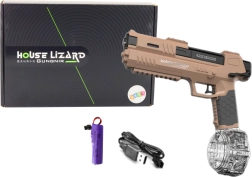 Automatisk vandpistol med gennemsigtig beholder