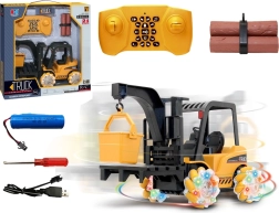 RC gaffeltruck med 360° rotation og lysende hjul