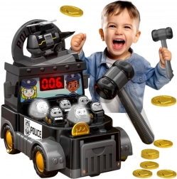 Woopie færdighedsspil Slå muldvarpen – politibil med tilbehør