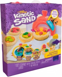 kinetic sand pizzasæt squishpizza – kreativt sæt med ovn og værktøjer