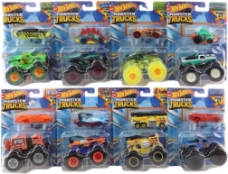 Hot Wheels Monster Trucks skala 1:64 med legebil
