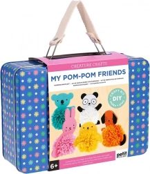 Kreativt kuffertsæt Bambuldyredesign af Petit Collage