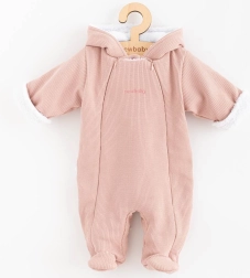Ammende vinterheldragt med hætte NEW BABY Frosty rosa 74 (6–9 m)