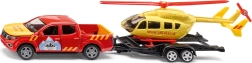 Siku Super bjergredningstjeneste Nissan Navara med helikopter