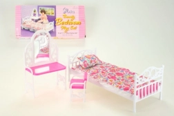 Glorie seng og toiletbord til dukker