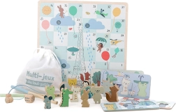 Sæt af spil med dyr til de mindste 4 i 1 Vilac