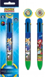 kuglepen med SONIC-motiv, 6 farver