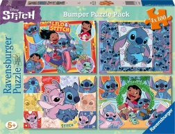 Puslespil Disney Stitch 4x100 brikker