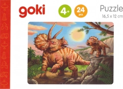 GOKI Træpuslespil Dinosaurer: Triceratops 24 brikker
