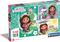 Puslespil 3×48 brikker Gabby's Dollhouse