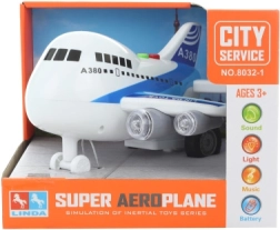 Stor batteridrevet fly med lys og lyd