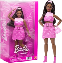 Barbie Deluxe Style pink denim – modedukke med tilbehør