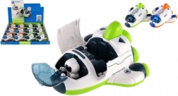 Plastik rumfærge med astronaut på flyhjul