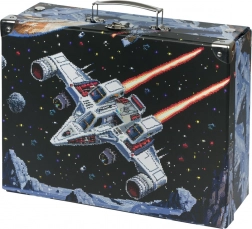 Sammenklappelig skolesæt Pixel Space med metalbeslag