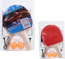 Bordtennissæt med 3 bolde og net